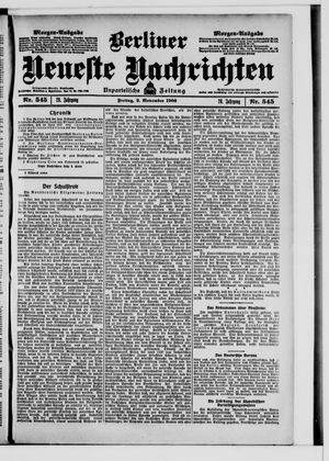 Berliner Neueste Nachrichten on Nov 2, 1906