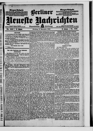 Berliner Neueste Nachrichten on Nov 6, 1906