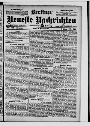 Berliner Neueste Nachrichten vom 09.11.1906