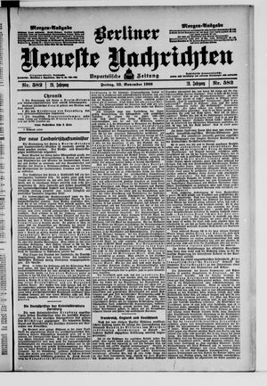 Berliner Neueste Nachrichten vom 23.11.1906