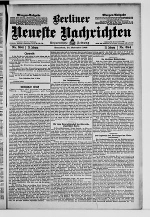 Berliner Neueste Nachrichten vom 24.11.1906