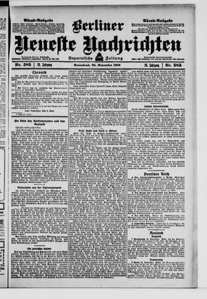 Berliner Neueste Nachrichten vom 24.11.1906