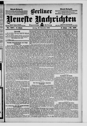 Berliner Neueste Nachrichten vom 30.11.1906