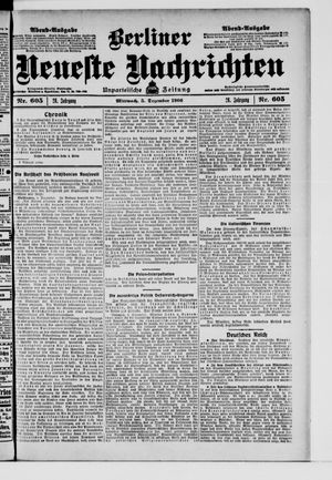 Berliner Neueste Nachrichten on Dec 5, 1906