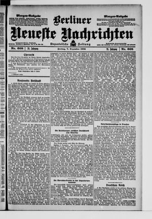 Berliner Neueste Nachrichten vom 07.12.1906