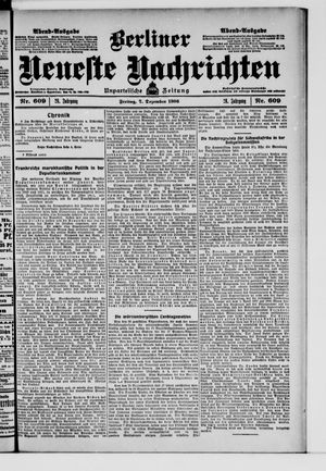 Berliner Neueste Nachrichten vom 07.12.1906