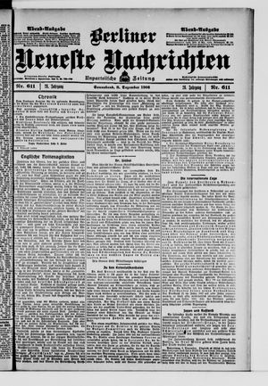Berliner Neueste Nachrichten vom 08.12.1906