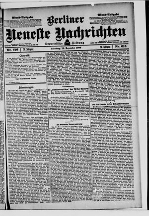 Berliner Neueste Nachrichten on Dec 11, 1906
