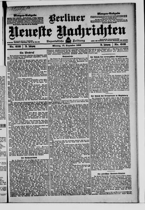 Berliner Neueste Nachrichten vom 17.12.1906