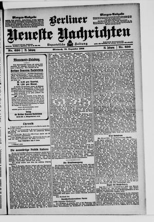 Berliner Neueste Nachrichten vom 19.12.1906