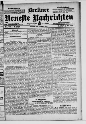 Berliner Neueste Nachrichten vom 19.12.1906