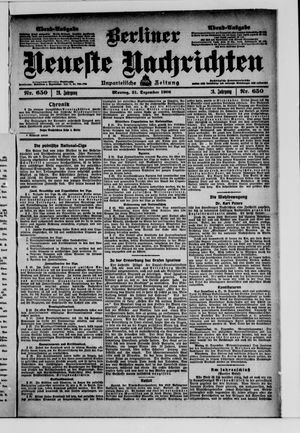 Berliner Neueste Nachrichten vom 31.12.1906