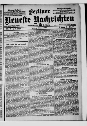 Berliner Neueste Nachrichten vom 06.01.1907