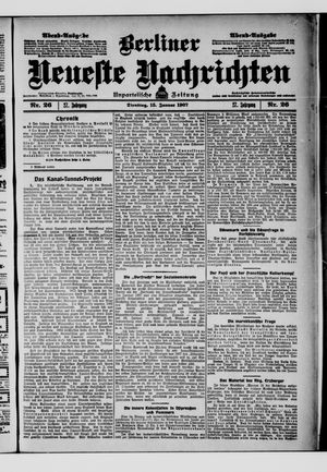 Berliner Neueste Nachrichten vom 15.01.1907