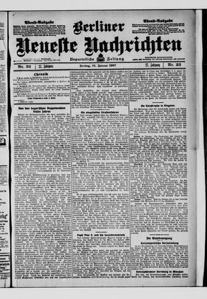 Berliner Neueste Nachrichten vom 18.01.1907