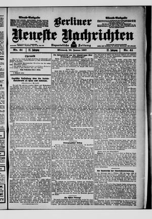 Berliner Neueste Nachrichten on Jan 23, 1907