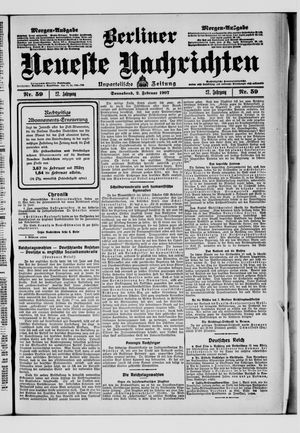 Berliner Neueste Nachrichten vom 02.02.1907