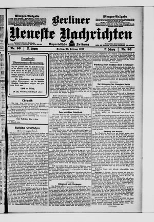Berliner Neueste Nachrichten on Feb 22, 1907