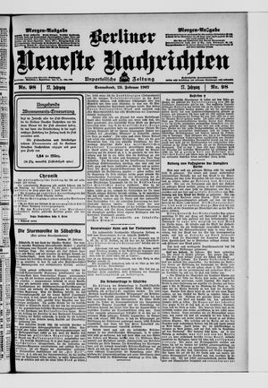 Berliner Neueste Nachrichten vom 23.02.1907