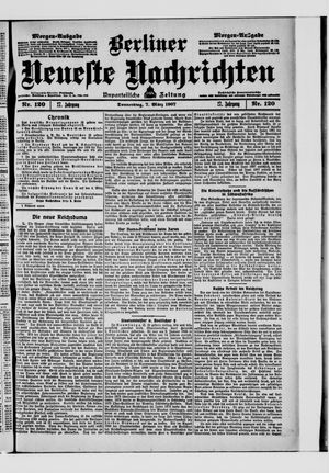 Berliner Neueste Nachrichten vom 07.03.1907