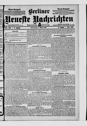 Berliner Neueste Nachrichten vom 07.03.1907