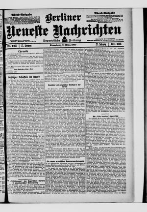 Berliner Neueste Nachrichten vom 09.03.1907