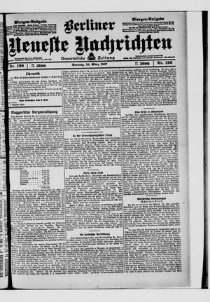 Berliner Neueste Nachrichten on Mar 10, 1907