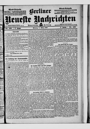 Berliner Neueste Nachrichten vom 11.03.1907