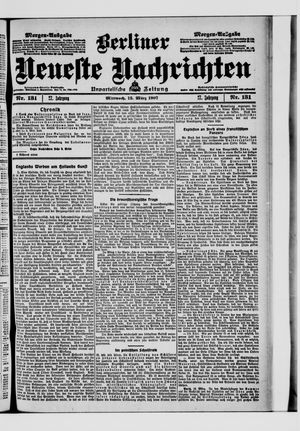 Berliner Neueste Nachrichten on Mar 13, 1907