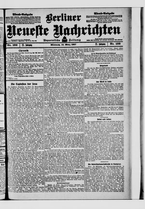 Berliner Neueste Nachrichten vom 13.03.1907