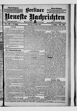 Berliner Neueste Nachrichten on Mar 19, 1907