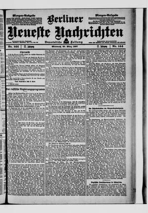 Berliner Neueste Nachrichten on Mar 20, 1907