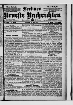 Berliner Neueste Nachrichten on Mar 20, 1907
