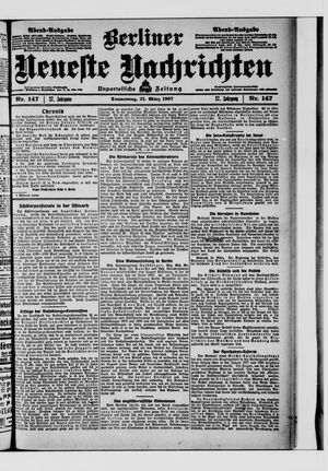 Berliner Neueste Nachrichten vom 21.03.1907