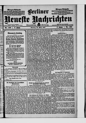 Berliner Neueste Nachrichten vom 24.03.1907