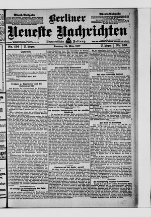 Berliner Neueste Nachrichten vom 26.03.1907