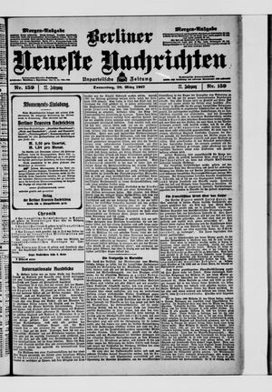 Berliner Neueste Nachrichten on Mar 28, 1907
