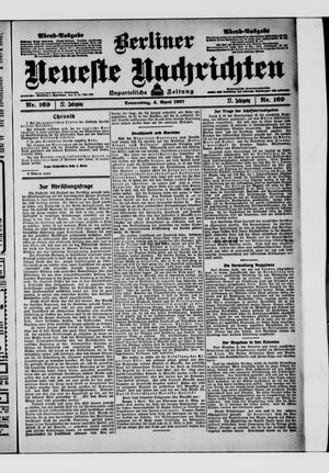 Berliner Neueste Nachrichten vom 04.04.1907