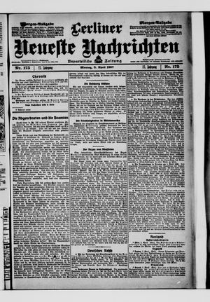 Berliner Neueste Nachrichten on Apr 8, 1907