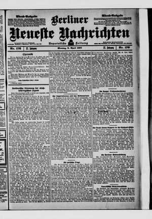 Berliner Neueste Nachrichten on Apr 8, 1907