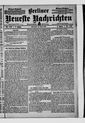 Berliner Neueste Nachrichten vom 10.04.1907