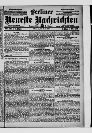 Berliner Neueste Nachrichten on Apr 10, 1907