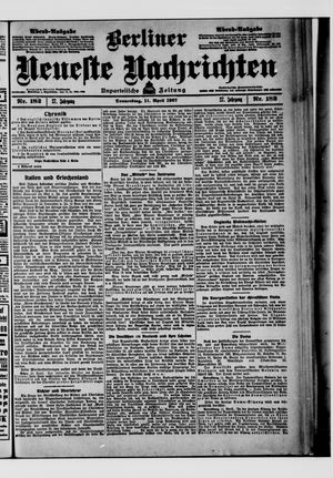 Berliner Neueste Nachrichten vom 11.04.1907