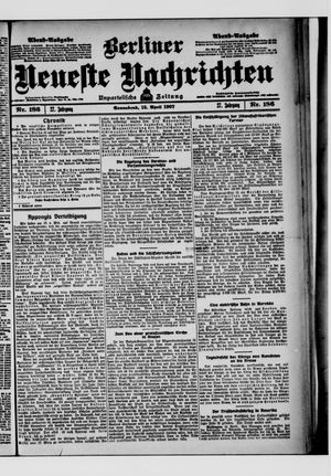 Berliner Neueste Nachrichten vom 13.04.1907