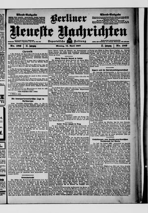 Berliner Neueste Nachrichten vom 15.04.1907