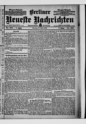 Berliner Neueste Nachrichten on Apr 21, 1907