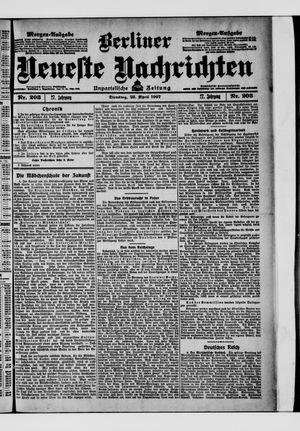 Berliner Neueste Nachrichten vom 23.04.1907