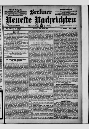 Berliner Neueste Nachrichten vom 23.04.1907