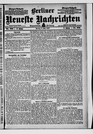 Berliner Neueste Nachrichten vom 03.05.1907
