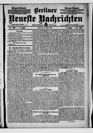Berliner Neueste Nachrichten on May 6, 1907